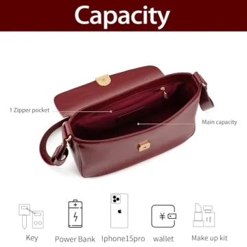 LA FESTIN Large Leather Purses - Stylish Crossbody Bag