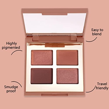 Mellow Eyeshadow Quad - Matte & Shimmer Shades Palette