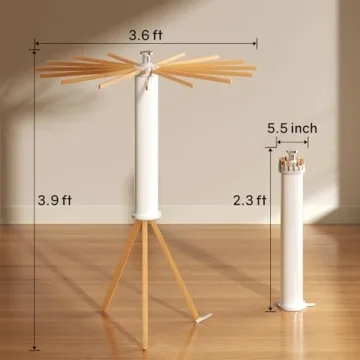 Durable kenvc Tripod Clothes Drying Rack for Small Spaces