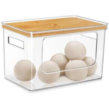 Spacemart Stackable Storage for Laundry Room Organization Extra Large Trash Bag Dispenser