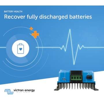 Victron Energy SmartSolar MPPT Tr Solar Charge Controller (Bluetooth) - Charge Controllers for Solar Panels - 150V, 60 amp, 12/24/36/48-Volt