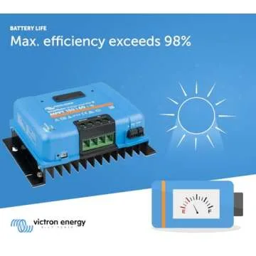 Victron Energy SmartSolar MPPT Tr Solar Charge Controller (Bluetooth) - Charge Controllers for Solar Panels - 150V, 60 amp, 12/24/36/48-Volt