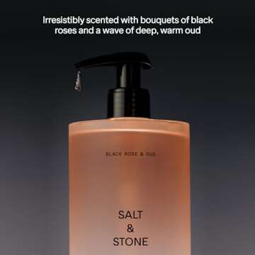Salt & Stone Body Wash with Antioxidants for Deep Moisture | For Women & Men, Sulfate, Paraben, & Dye Free, Leaving Skin Soft and Hydrated