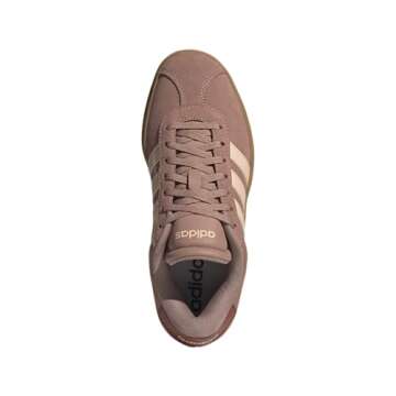 adidas Women's VL Court Bold Sneaker, Warm Clay/Powder Coral/Gum, 9