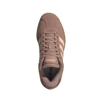 adidas Women's VL Court Bold Sneaker, Warm Clay/Powder Coral/Gum, 9