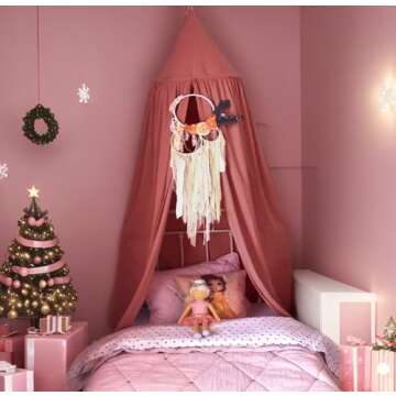 Upgrade Version of Canopy for Kids Bed - Princess Castle Tent