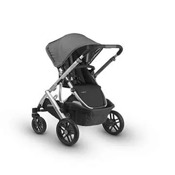 2018 UPPAbaby VISTA Stroller, Henry (Blue Marl/Silver/Saddle Leather)