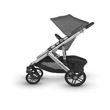 2018 UPPAbaby VISTA Stroller, Henry (Blue Marl/Silver/Saddle Leather)