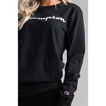 Champion Men's Cotton Long Sleeve Tee - Stylish and Comfortable