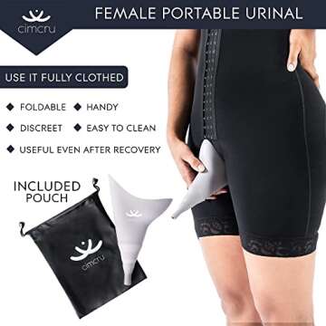 Cimcru Inflatable BBL Chair - BBL Post Surgery Supplies - Portable Urinal with Case and 1 Pack of 2 Lipo Foams - Heal in Comfort