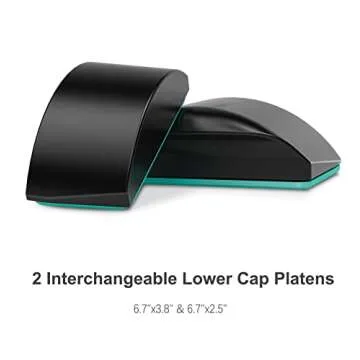 Hat Heat Press Machine for Caps with 2pcs Interchangeable Platens(6.7"x3.8", 6.7"x2.5"), Cap Heat Press for Stuctured Hats and HTV Iron On and Sublimation Projects, Heat Transfer Printing for Caps