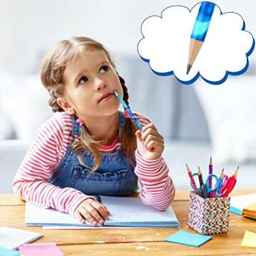 Chinco 50 Pcs Colorful Wooden Pencils for Kids