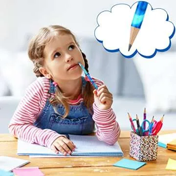 Chinco 50 Pcs Colorful Wooden Pencils for Kids