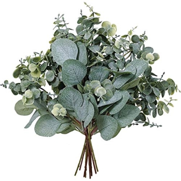 10 Pcs Mixed Eucalyptus Leaves for Home Decor and Crafts