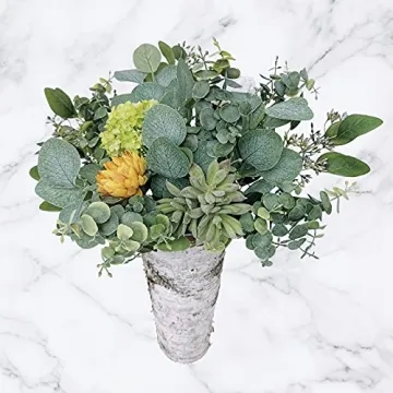 10 Pcs Mixed Eucalyptus Leaves for Home Decor and Crafts