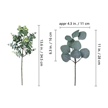 10 Pcs Mixed Eucalyptus Leaves for Home Decor and Crafts