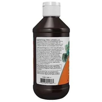 NOW Foods Supplements, Liquid Magnesium with Trace Mineral, Nervous System Support*, 8-Ounce