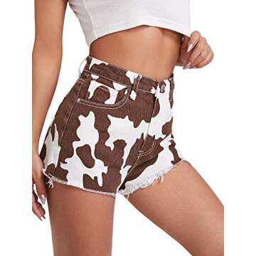 Floerns High Waist Denim Shorts for Trendy Summer Fashion