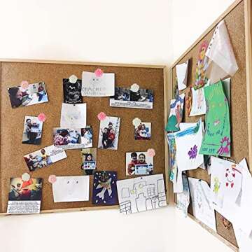 40Pcs Rose Theme Push Pins Rose Thumb Tacks Decorative Flower Cork Board Tacks for Bulletin Board, Photos Wall Maps and Other Offices Schools Supplies and Accessories, Resin…