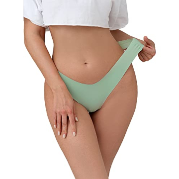 DEANGELMON Seamless Thongs for Women - No Show Comfort