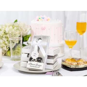 12 Packs Heart Shaped Measuring Spoon Set for Wedding Birthday Party Bridal Shower Gifts, Baby Shower Decorations Souvenirs for Guests with Individual Gift Package