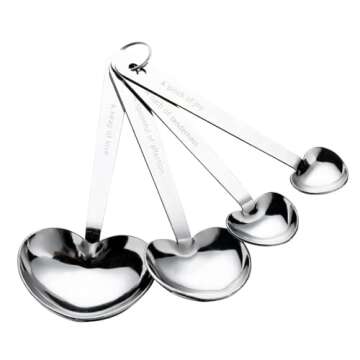 12 Packs Heart Shaped Measuring Spoon Set for Wedding Birthday Party Bridal Shower Gifts, Baby Shower Decorations Souvenirs for Guests with Individual Gift Package