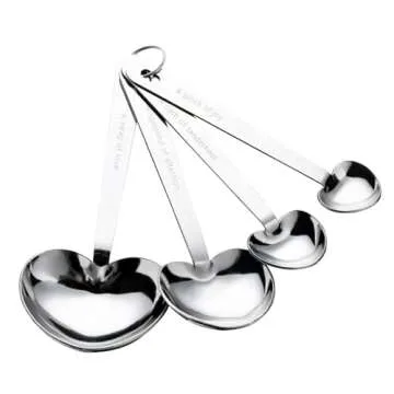 12 Packs Heart Shaped Measuring Spoon Set for Wedding Birthday Party Bridal Shower Gifts, Baby Shower Decorations Souvenirs for Guests with Individual Gift Package