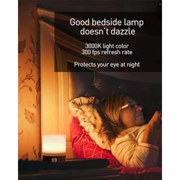 Smilodon Timer Night Light,Dimmable LED Bedside Lamp,Night Light Kids and Baby Nursery,Woodgrain,Sleep Aids Light,Rechargeable,Battery Operated