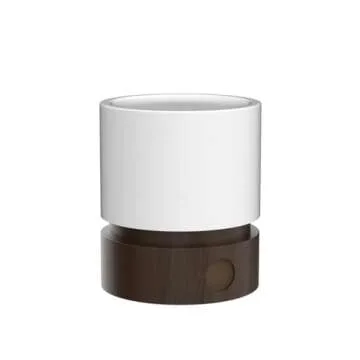 Smilodon Timer Night Light,Dimmable LED Bedside Lamp,Night Light Kids and Baby Nursery,Woodgrain,Sleep Aids Light,Rechargeable,Battery Operated