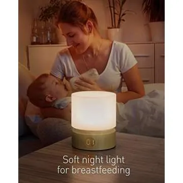 Smilodon Timer Night Light,Dimmable LED Bedside Lamp,Night Light Kids and Baby Nursery,Woodgrain,Sleep Aids Light,Rechargeable,Battery Operated