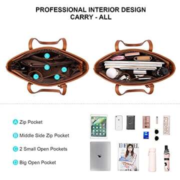 LOVEVOOK Purses and Handbags for Women Fashion Tote Bags Shoulder Bag Top Handle Satchel Bags