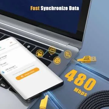 YISH Multi Charging Cable 4-in-1, 6Ft Fast Charging Cable Universal Charging Cord with Type C USB A Port PD 65W, Flat Nylon Braided Charger Cable Compatible with iPhone MacBook iPad Android