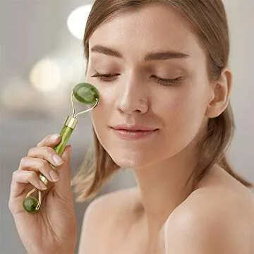 Ysrisny Gua Sha Facial Tools Jade Roller for Face - Facial Massage Tool for Anti Aging Wrinkles and ...
