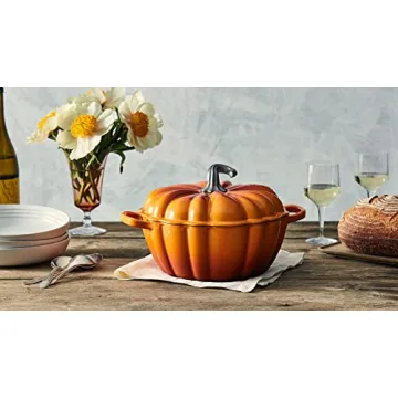 Le Creuset Enameled Cast Iron Pumpkin Cocotte 4 qt