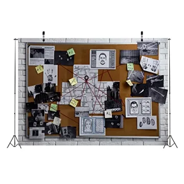BELECO 7x5ft Detective Photography Backdrop for Parties