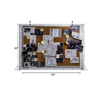 BELECO 7x5ft Detective Photography Backdrop for Parties