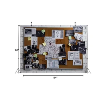 BELECO 7x5ft Detective Photography Backdrop for Parties