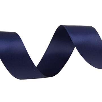 VATIN 1" Navy Blue Satin Ribbon 25 Yards for Gift Wrapping