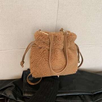 Shop Extolove Fluffy Faux Fur Purse - Stylish & Versatile