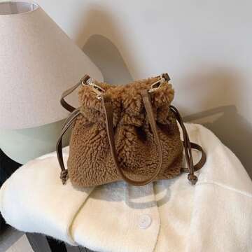 Shop Extolove Fluffy Faux Fur Purse - Stylish & Versatile