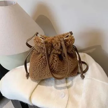 Shop Extolove Fluffy Faux Fur Purse - Stylish & Versatile