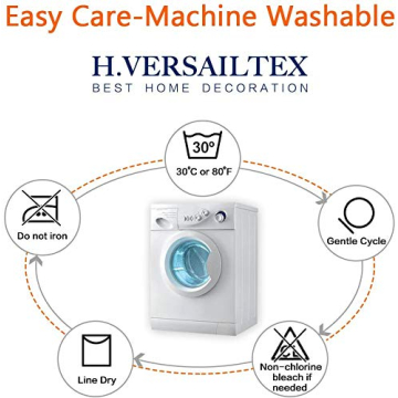 H.VERSAILTEX Velvet Stretch Couch Cushion Covers for Sofa