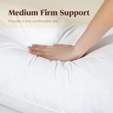 puredown White Goose Feathers Down Pillows, Hotel Bed Pillows Standard/Queen Size Set of 2, Soft Pillows for Sleeping with 100% Cotton Cover