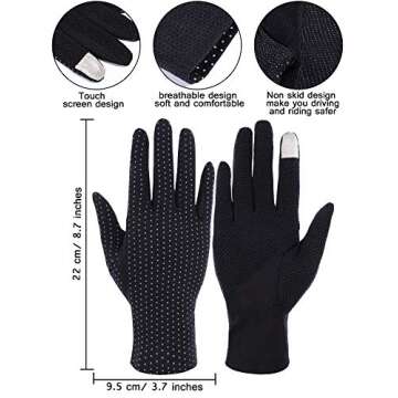 Boao UV Driving Gloves - Stylish Sun Protection for Women