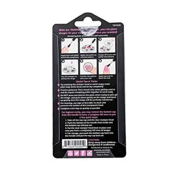 PUEEN 35mm HD Chunky Transparent Soft Stamper and Scraper Set - Nail Art - Stamping Tools - CLEAR - BH000706