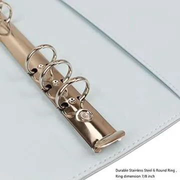 A6 PU Leather Notebook Binder with Magnetic Closure