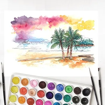 36-Color Watercolor Paint Set Safe Washable for Artists