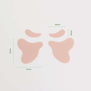 LeMouton UV Sun Protection Golf Patch Sunscreen Gel Tape, Outdoor Sunblock Sheet, Anti-Freckle, Anti...