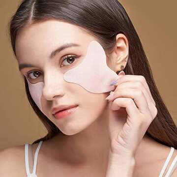 LeMouton UV Sun Protection Golf Patch Sunscreen Gel Tape, Outdoor Sunblock Sheet, Anti-Freckle, Anti-Melasma, Anti-Aging K-beauty Skincare, Mask Sheet for Golfer, UV Block Face Shield Cheeck Nose Sticker, Golf Accessories, Made in Korea, Pack of 4 [1 box]