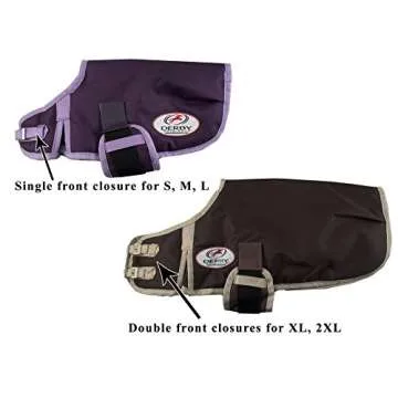 Derby Originals 1200D Winter Dog Coat Horse-Tough Ruff Pup 150g Insulation Nylon Lining 3 Layer breathable